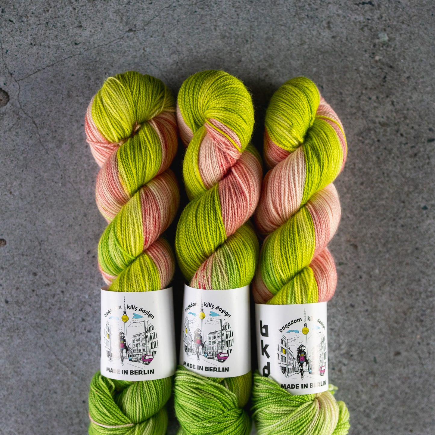 BKD Twist Sock, hand dyed sock yarn