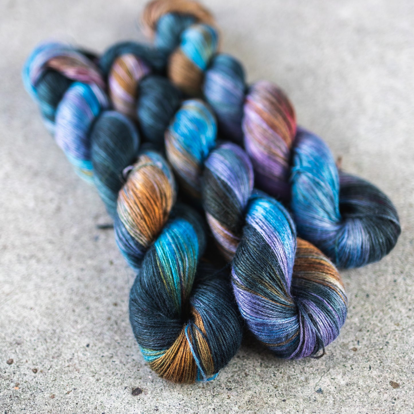 Hand dyed bamboo linen yarn, BKD Boo