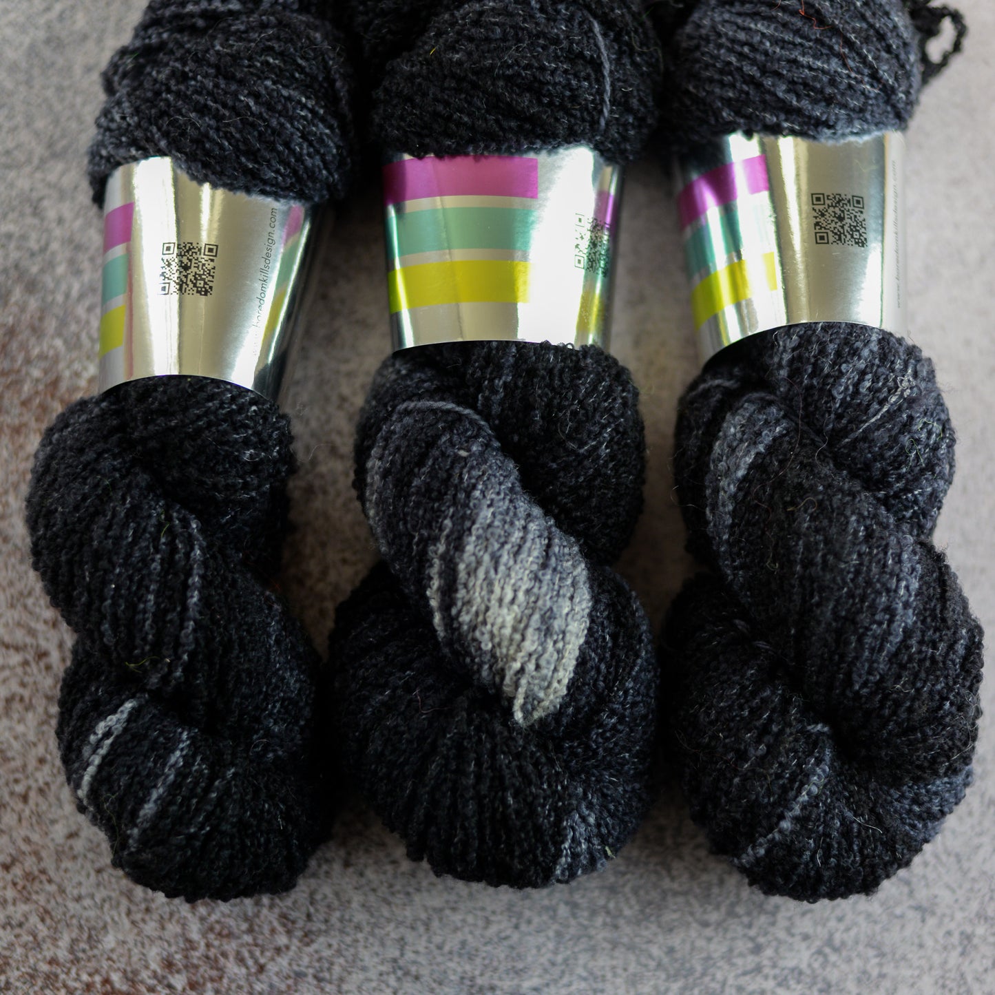 Black Cat Brings Luck, hand dyed yarn, BKD Yarn