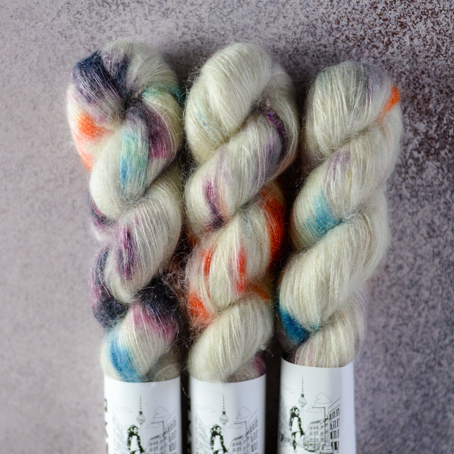 Milky Way, Hand dyed yarn, BKD Yarn