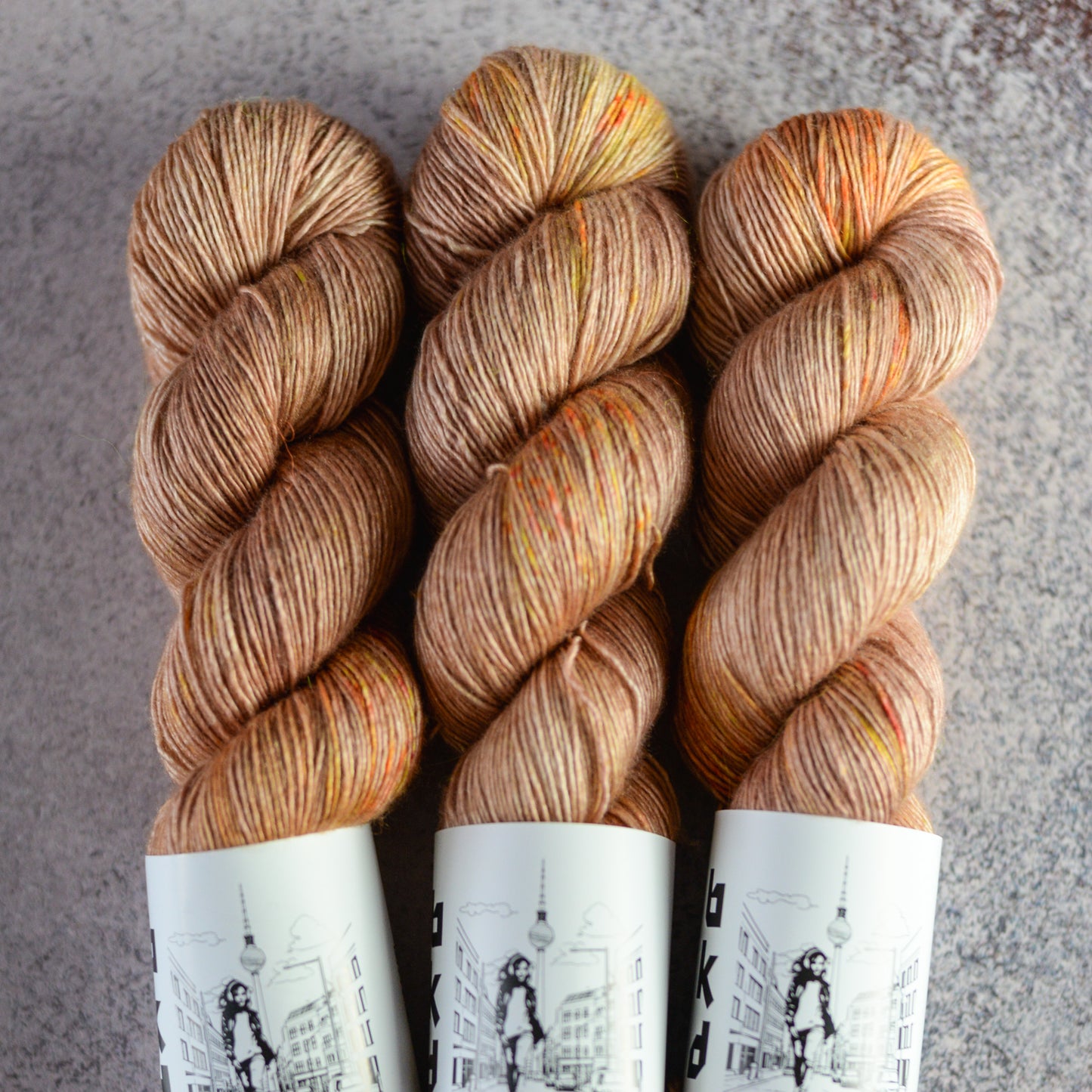 Party Toffee, hand dyed yarn, BKD Yarn