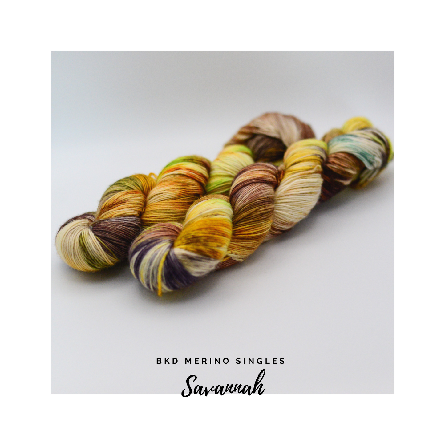 BKD Single, hand dyed yarn, 366m in 100g