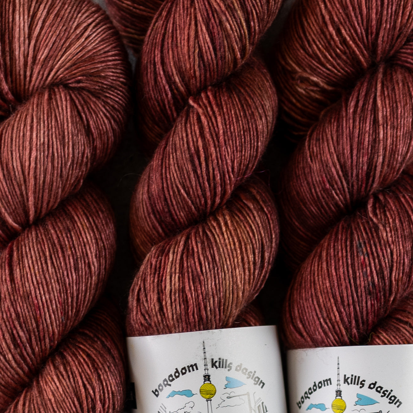 Leather - hand dyed yarn, BKD Yarn