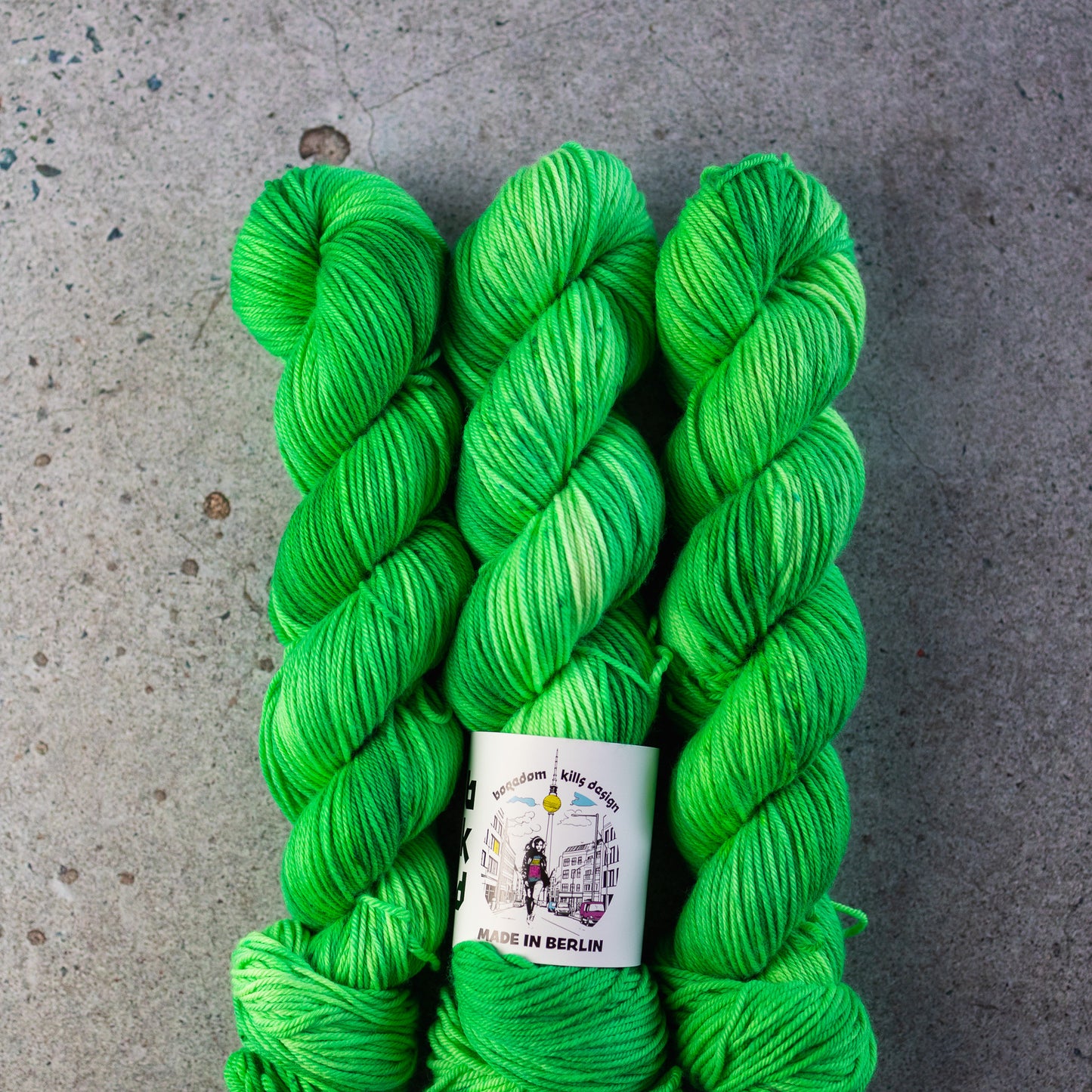 Mint, hand dyed yarn, BKD Yarn