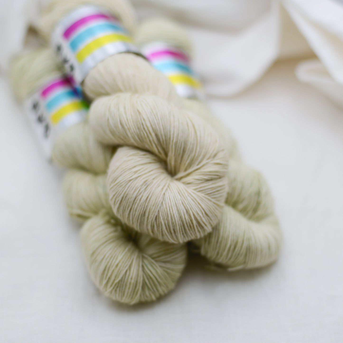 Milk, hand dyed yarn, BKD Yarn