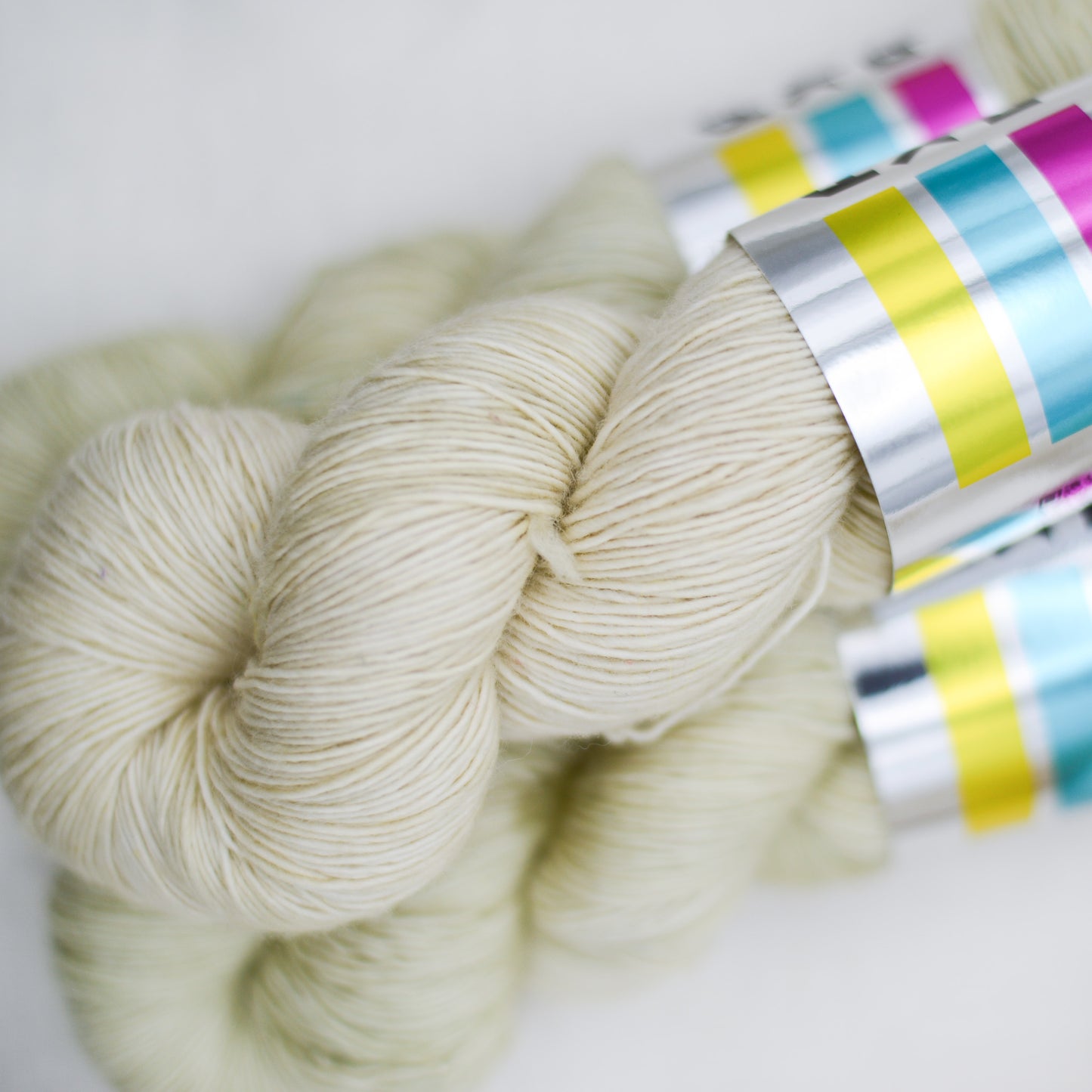 Milk, hand dyed yarn, BKD Yarn