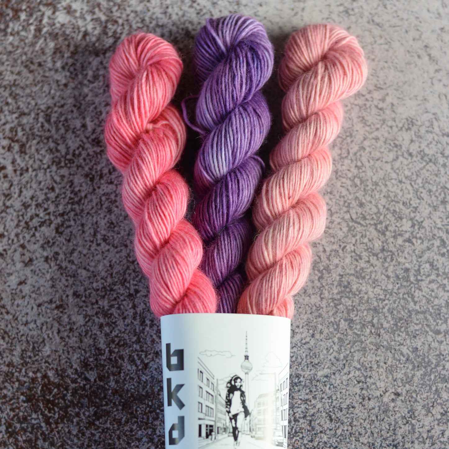 Mini Skeins of Yarn, small yarn, hand dyed yarn, BKD Single Merino Minis