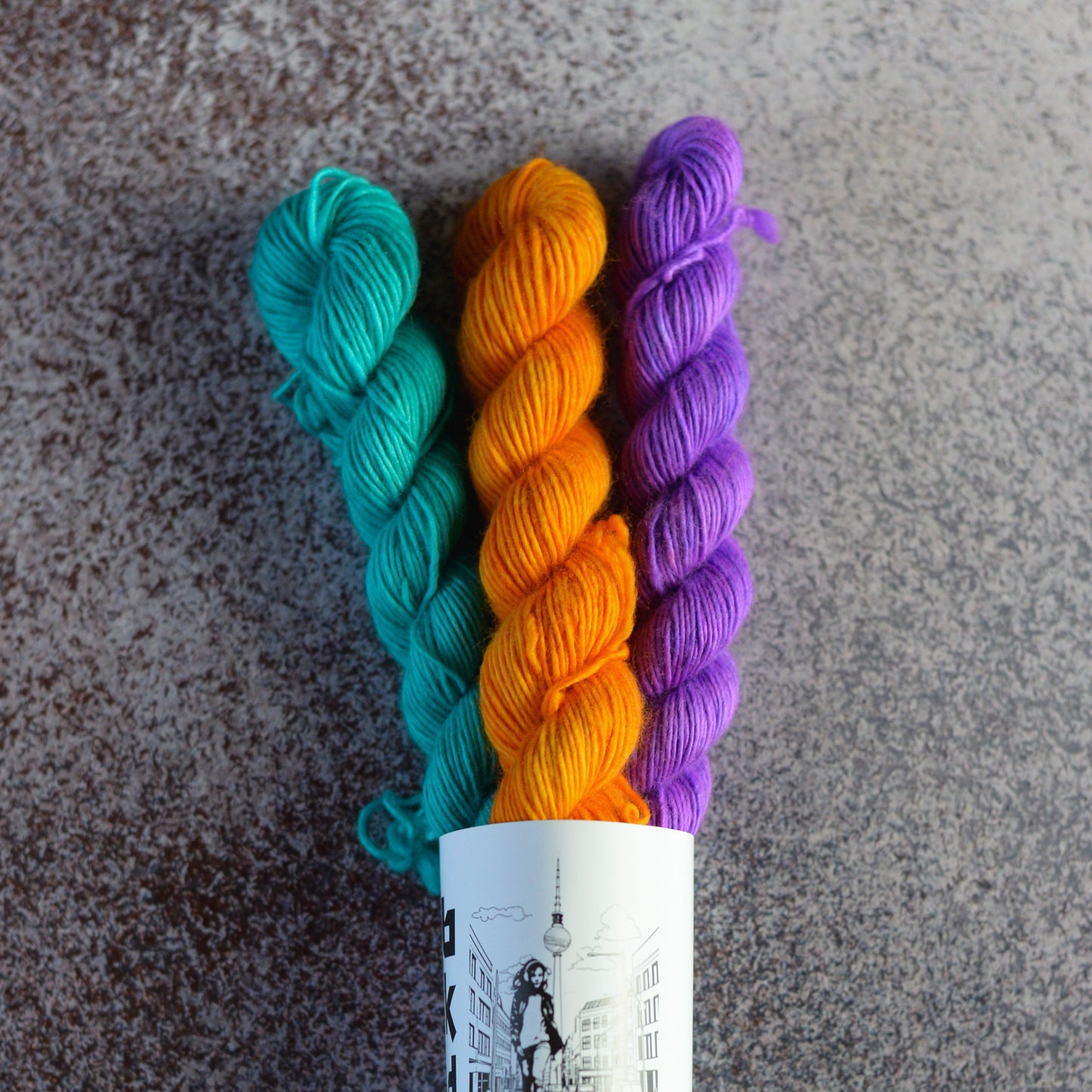 Mini Skeins of Yarn, small yarn, hand dyed yarn, BKD Single Merino Minis