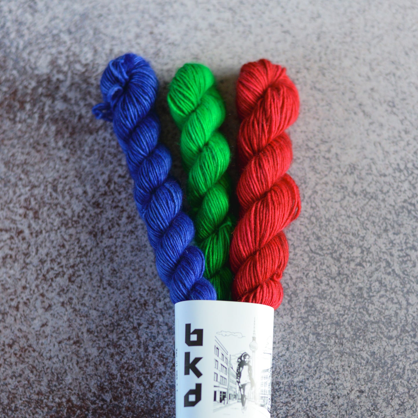Mini Skeins of Yarn, small yarn, hand dyed yarn, BKD Single Merino Minis