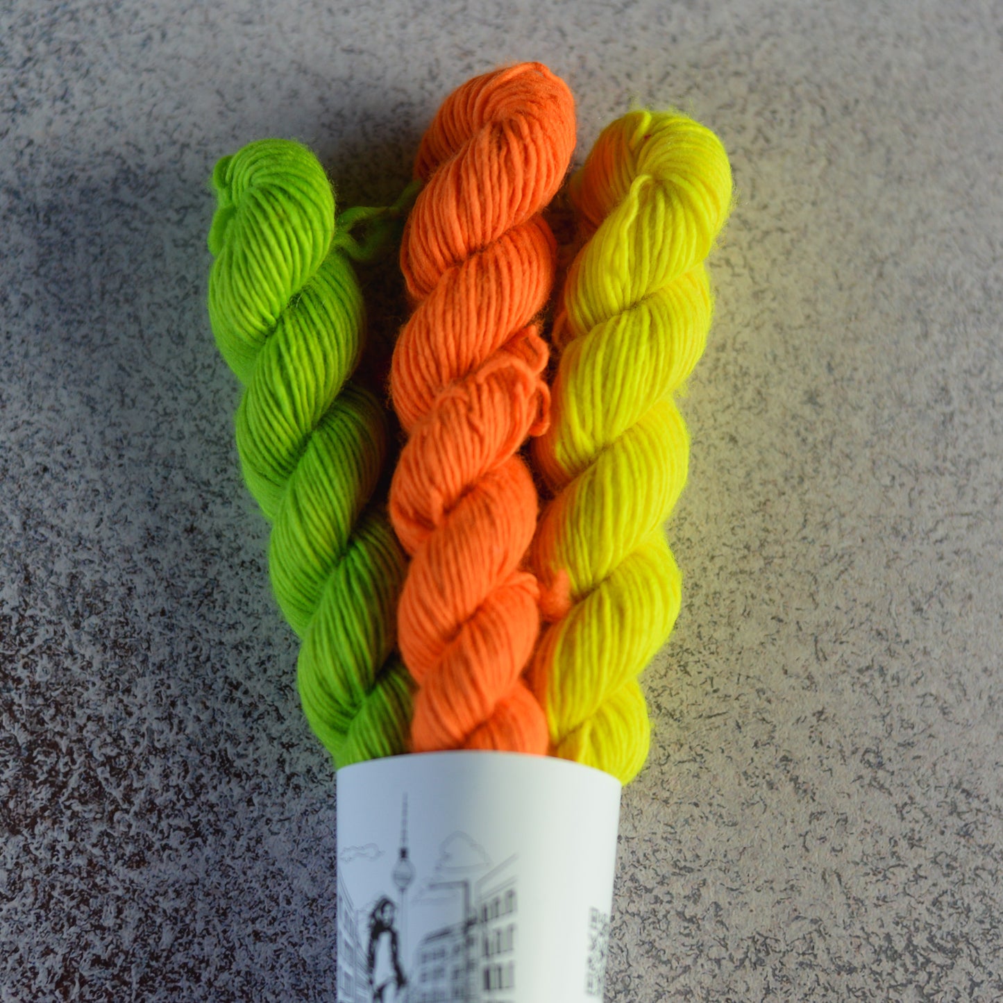 Mini Skeins of Yarn, small yarn, hand dyed yarn, BKD Single Merino Minis