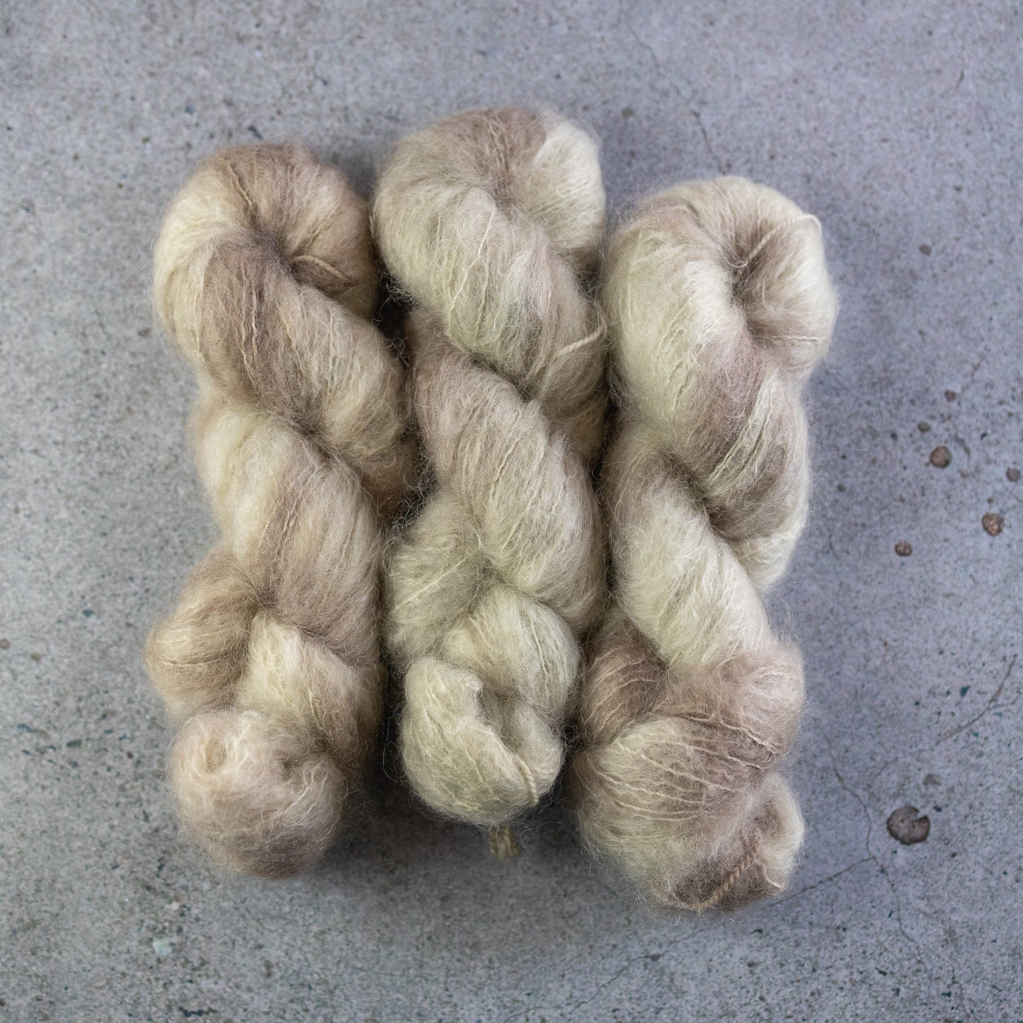 BKD Chunky Mohair, hand dyed mohair yarn