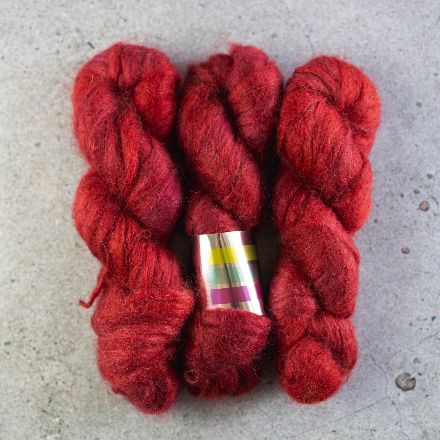 BKD Chunky Mohair, hand dyed mohair yarn