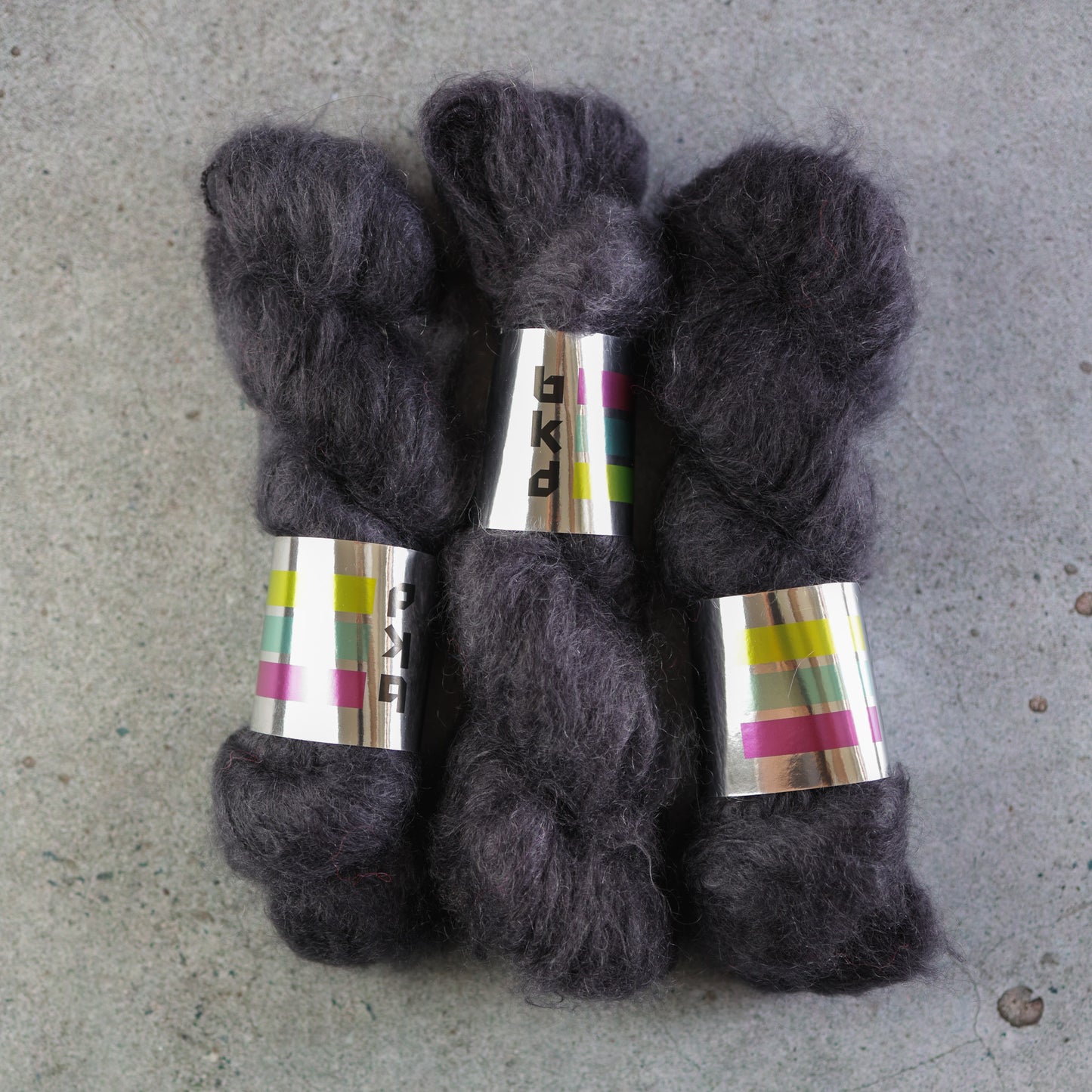BKD Chunky Mohair, hand dyed mohair yarn