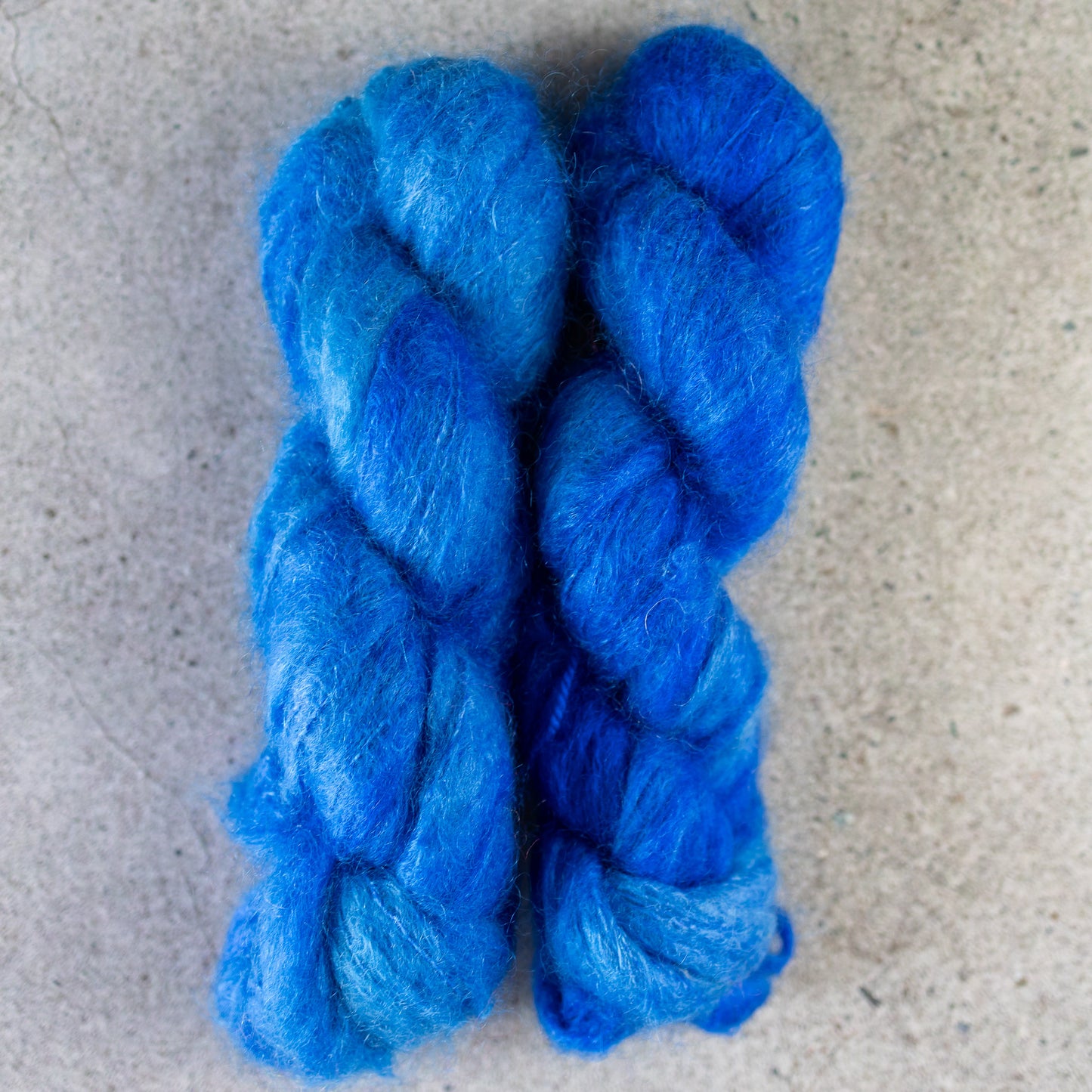 BKD Chunky Mohair, hand dyed mohair yarn