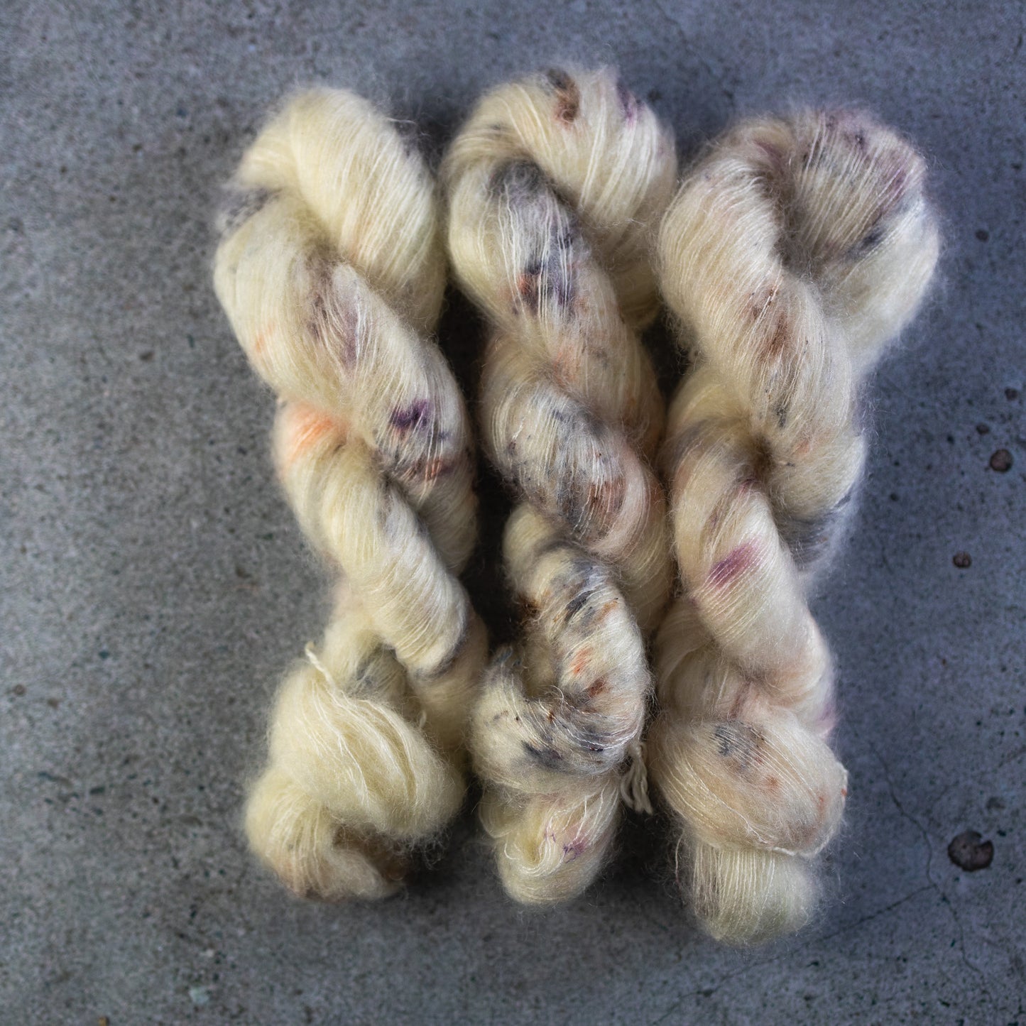 BKD Rich Kid, hand dyed kid mohair silk yarn, 420m in 50g