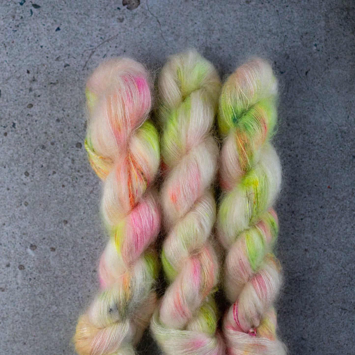 BKD Rich Kid, hand dyed kid mohair silk yarn, 420m in 50g