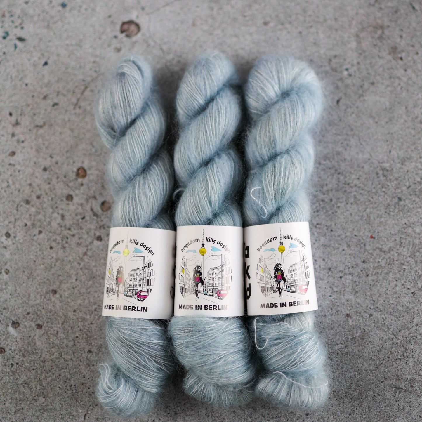 BKD Rich Kid, hand dyed kid mohair silk yarn, 420m in 50g