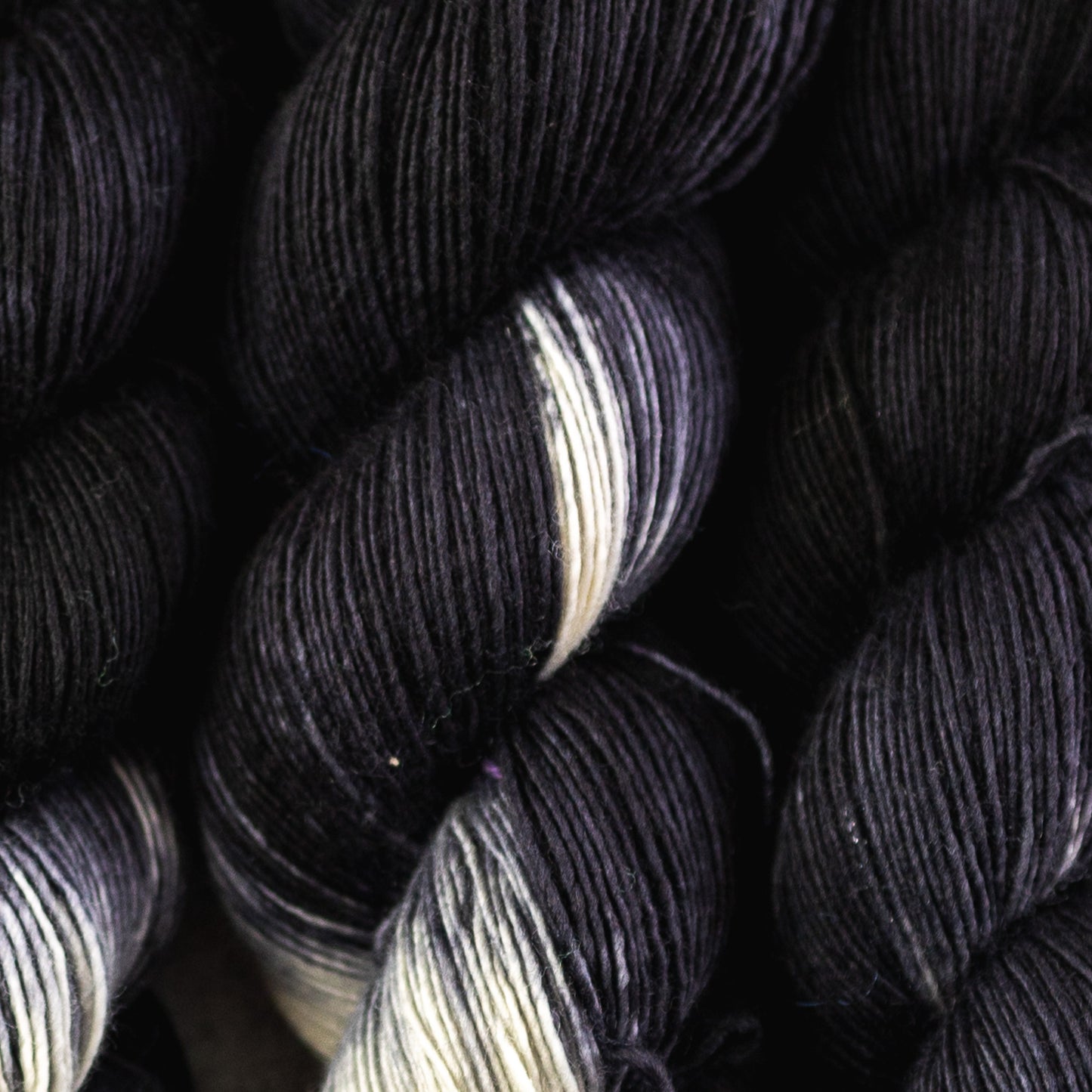 Black Cat Brings Luck, hand dyed yarn, BKD Yarn