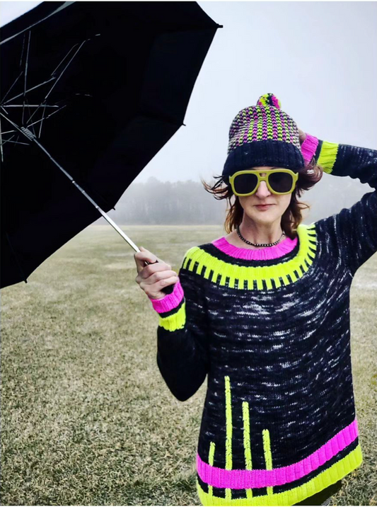 Jennifer Brou x BKD: Brightline Sweater & Brightline Hat