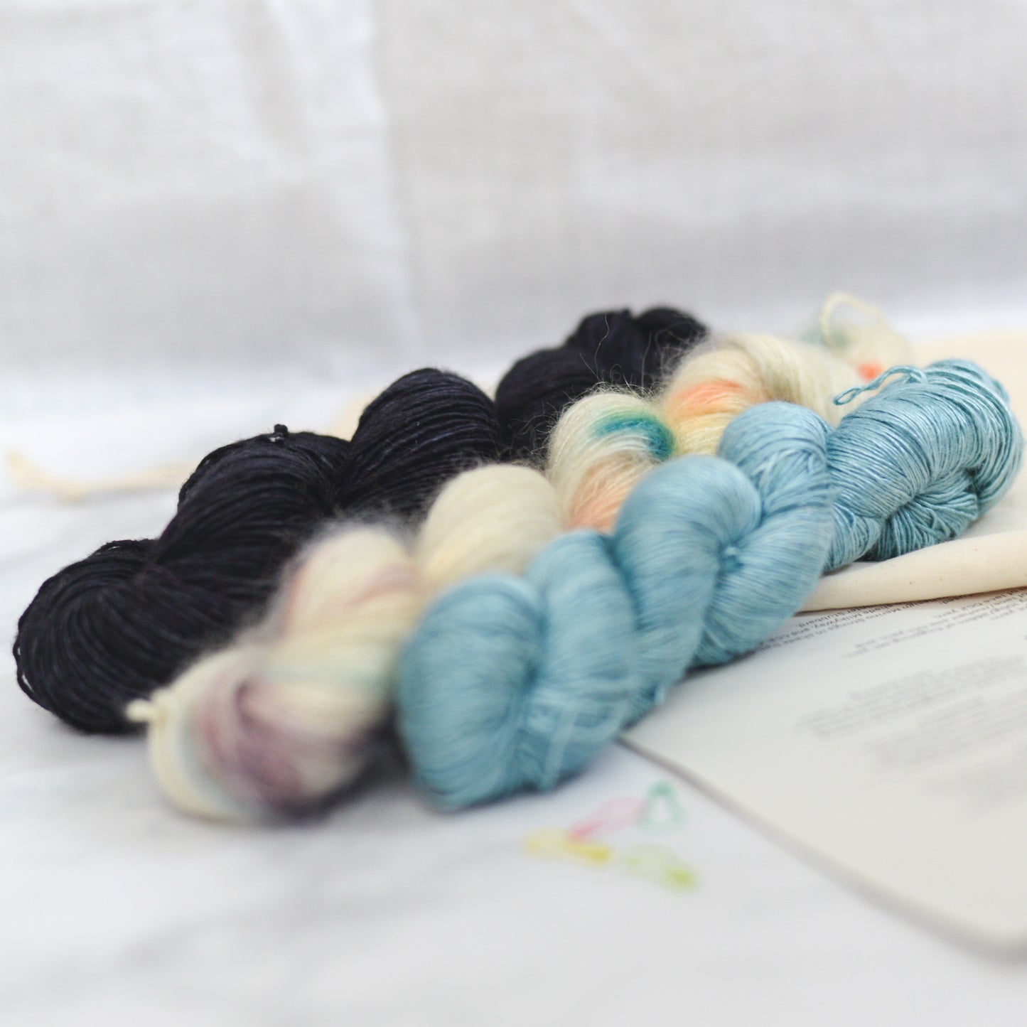 Tea Bercek x BKD Yarn KIT: Lilac & Gooseberry Shawl
