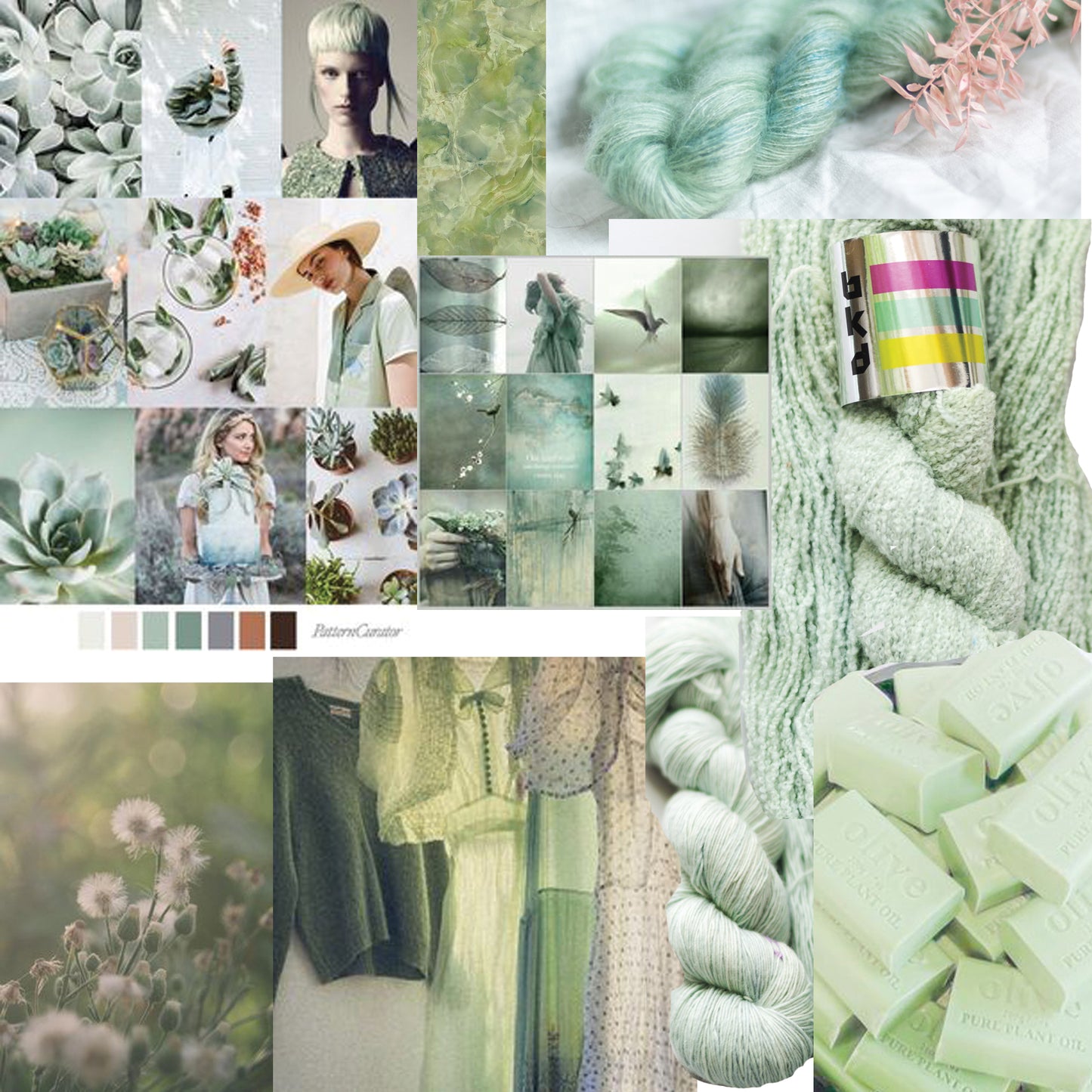 Sage, hand dyed yarn, BKD Yarn