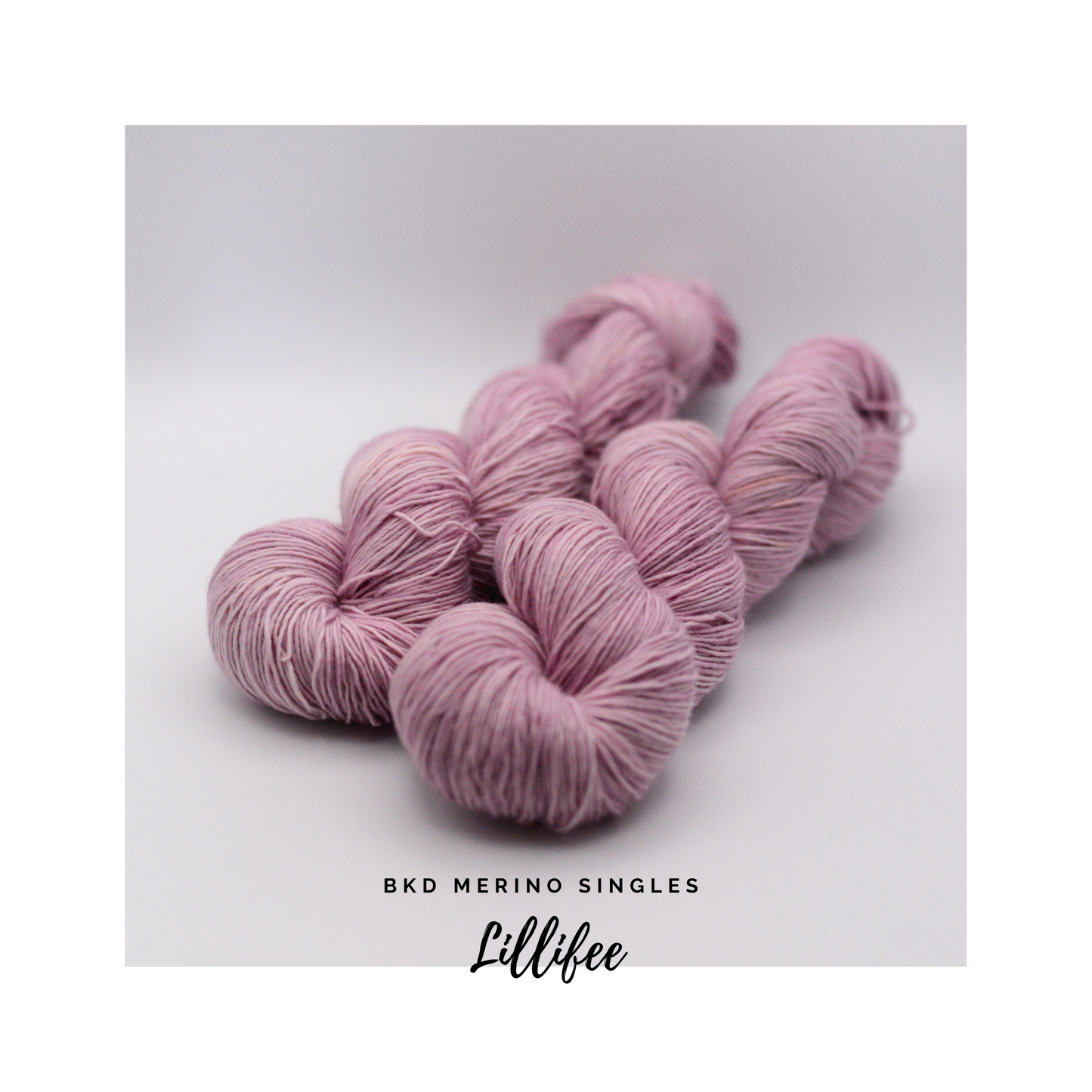 BKD Single, hand dyed yarn, 366m in 100g