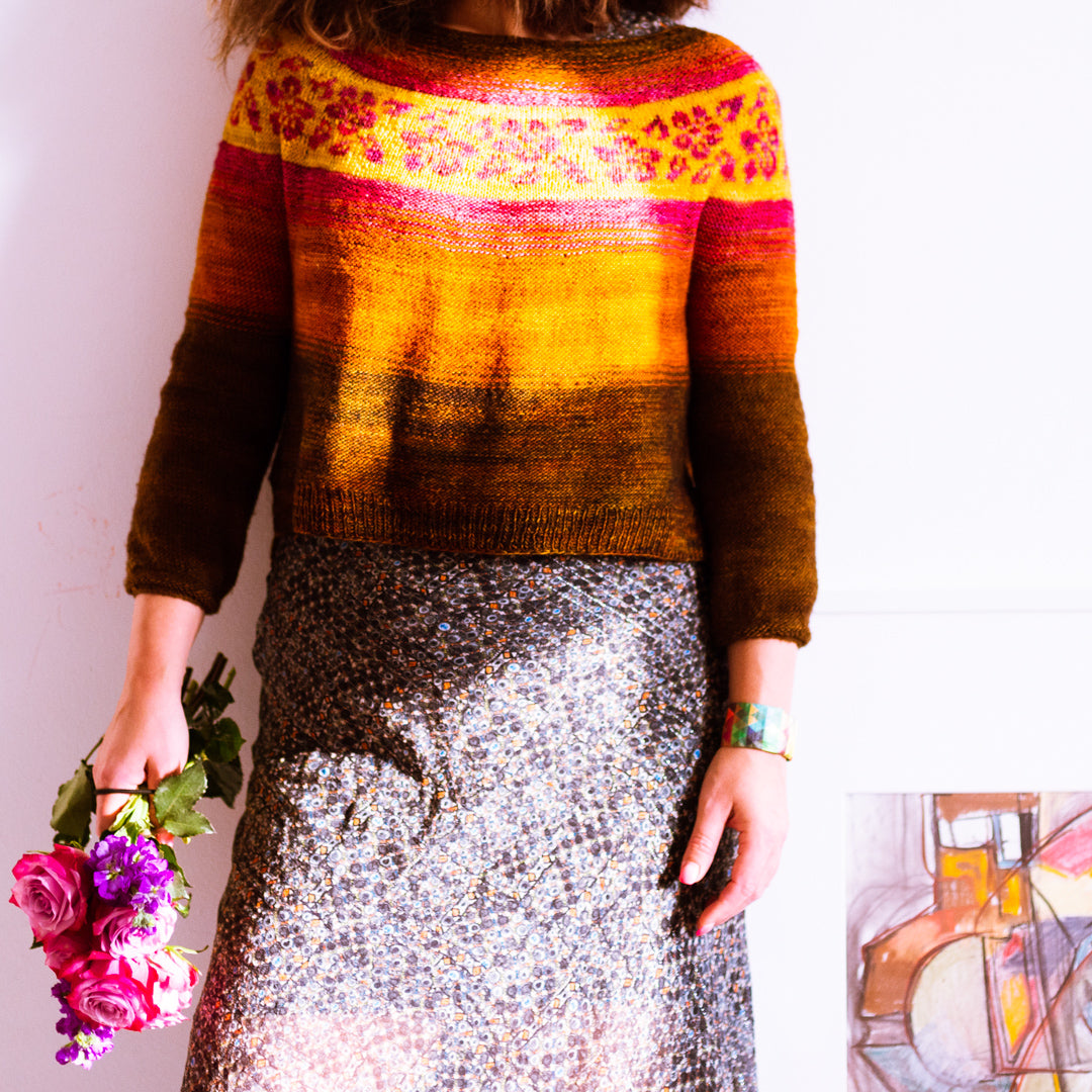 Fade Sweater Knitting Pattern "WInter to Summer Sweater"