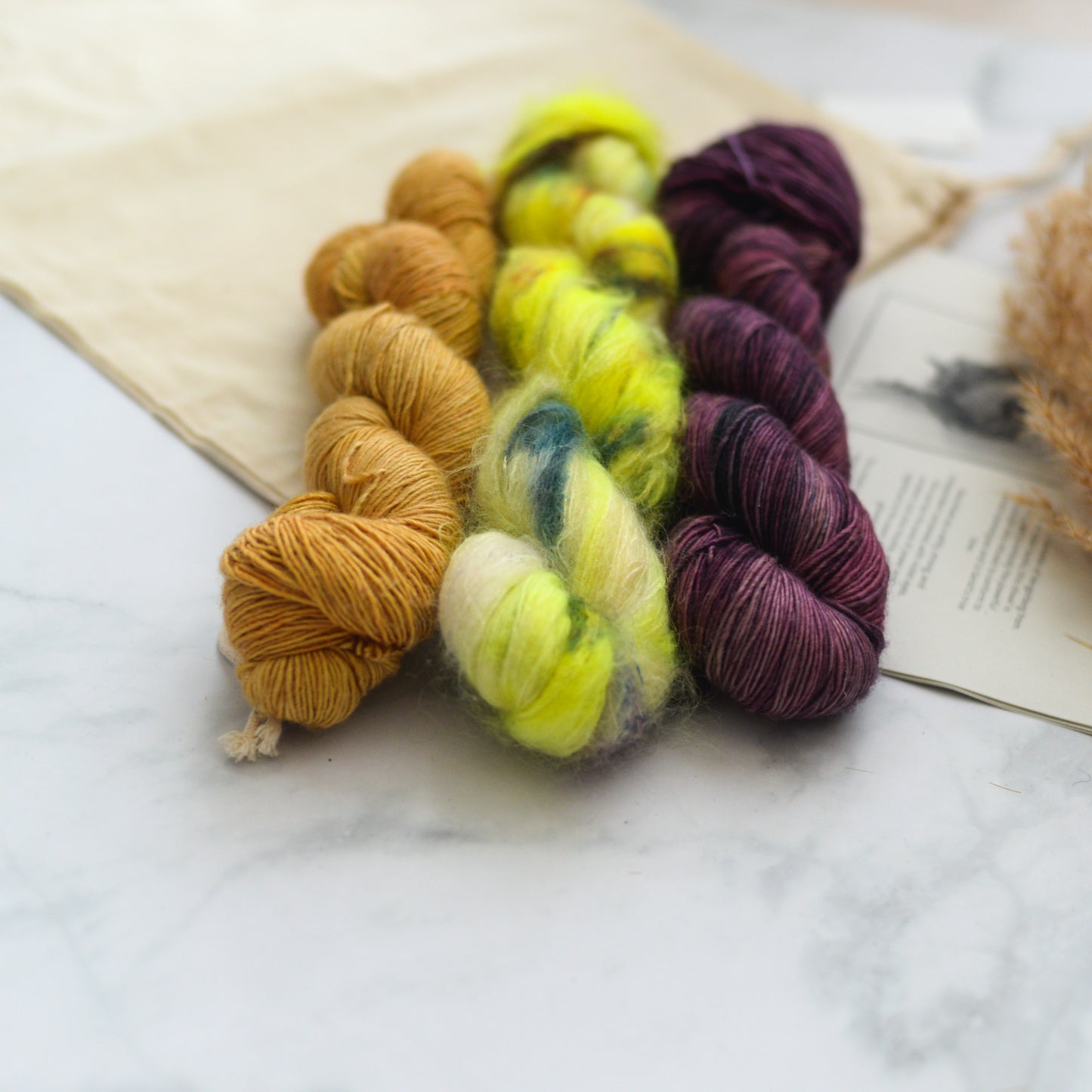 Tea Bercek x BKD Yarn KIT: Lilac & Gooseberry Shawl