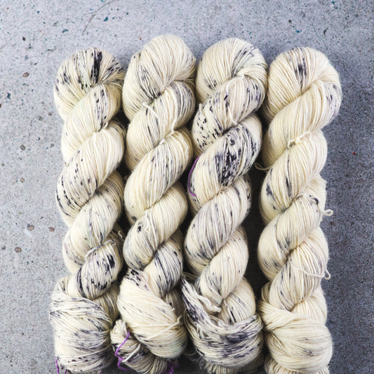 Dalmatian, hand dyed yarn, BKD Yarn