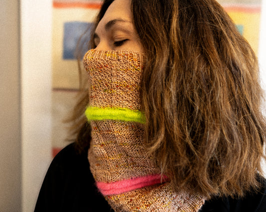 BKD Sissi in "Party Toffee" for Port Vell Cowl by Vanessa Pelissa // Barcelona Knits 2024 //