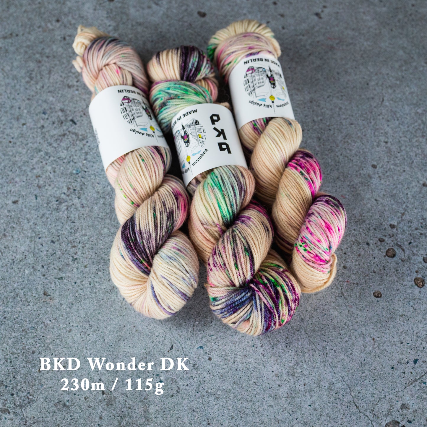 Hand dyed yarn, Color "Modena"